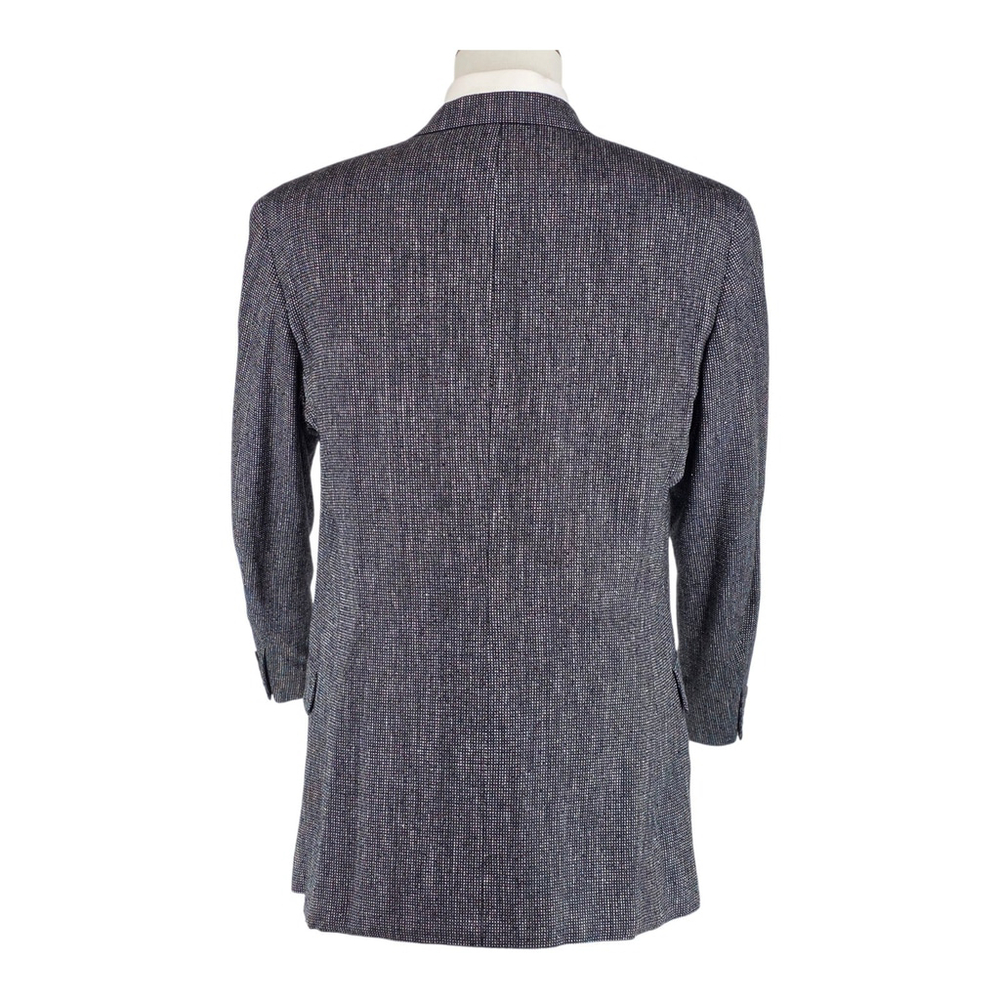 Americana Heritage H. Freeman & Son Wool Tweed Blazer Men 46R Navy Gray Textured - Picture 2 of 16